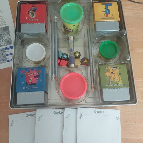 Cranium PRIMO EDITION- Silver Embossed Metal Box Set Board Game - Picture 3 of 10